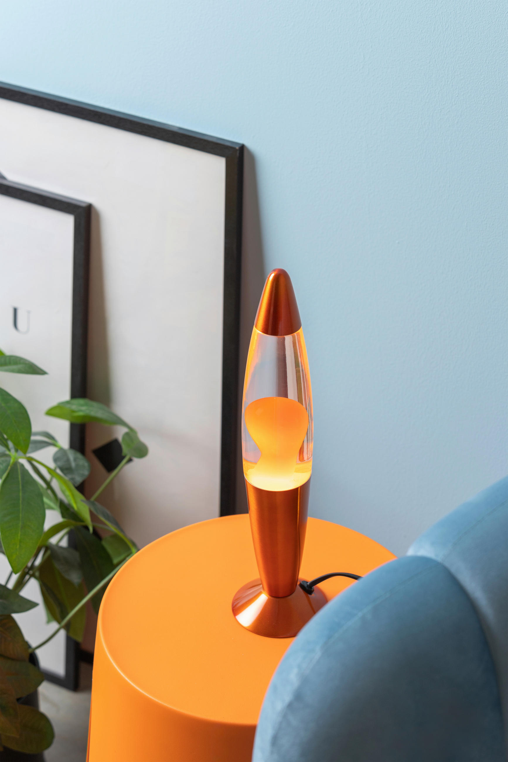 LAVALEUCHTE Funky Rocket 8.6/8.6/35.5 cm   - Orange, Basics, Glas (8.6/8.6/35.5cm) - Leitmotiv