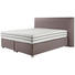 BOXSPRINGBETT Webstoff INKL. Matratze - Chromfarben/Beige, MODERN, Kunststoff/Textil (220/117/216cm) - CARRYHOME
