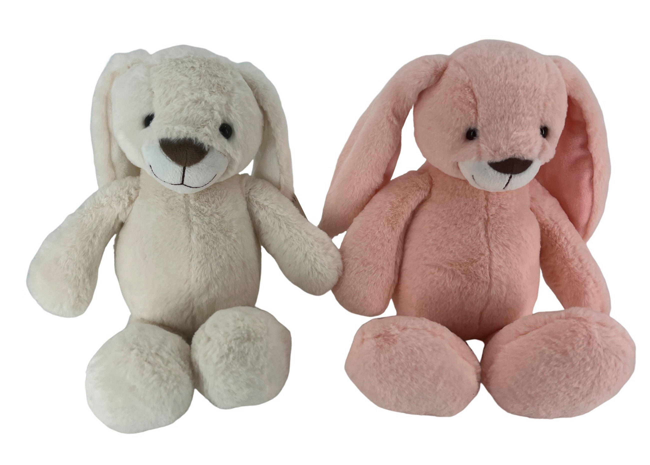 PLIŠANA ŽIVOTINJA  zec  - ružičasta/bela, Osnovno, tekstil (20cm) - My Baby Lou
