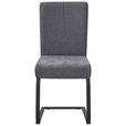 SCHWINGSTUHL   Webstoff, Mikrofaser  - Schwarz/Grau, KONVENTIONELL, Textil/Metall (61/91/43cm) - Carryhome