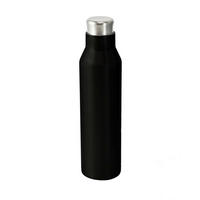 TRINKFLASCHE 0,75 L  - Edelstahlfarben/Schwarz, Trend, Kunststoff/Metall (750ml) - Homeware Profession.