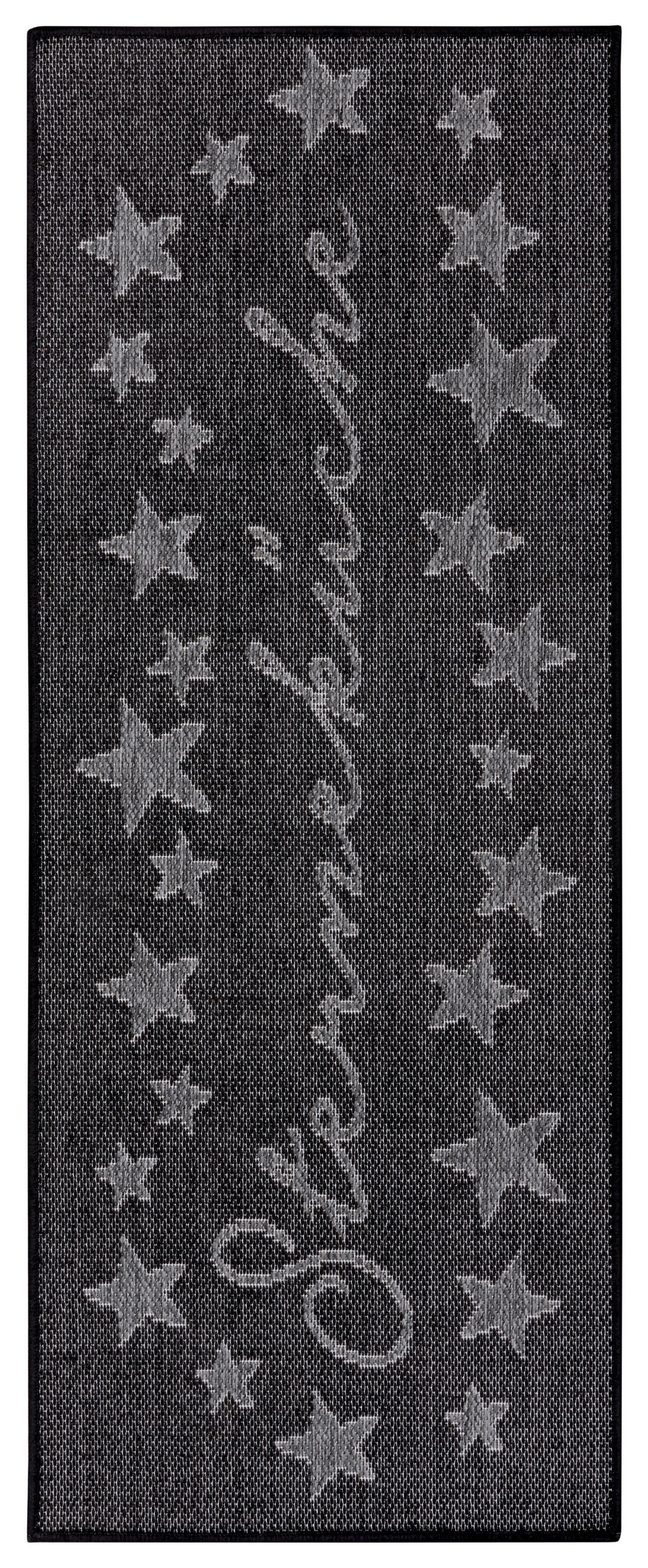 Küchenläufer (rechteckig: ca. 62/150 cm Cucina Schwarz  - Schwarz, Design, Kunststoff (62/150cm) - Hanse Home