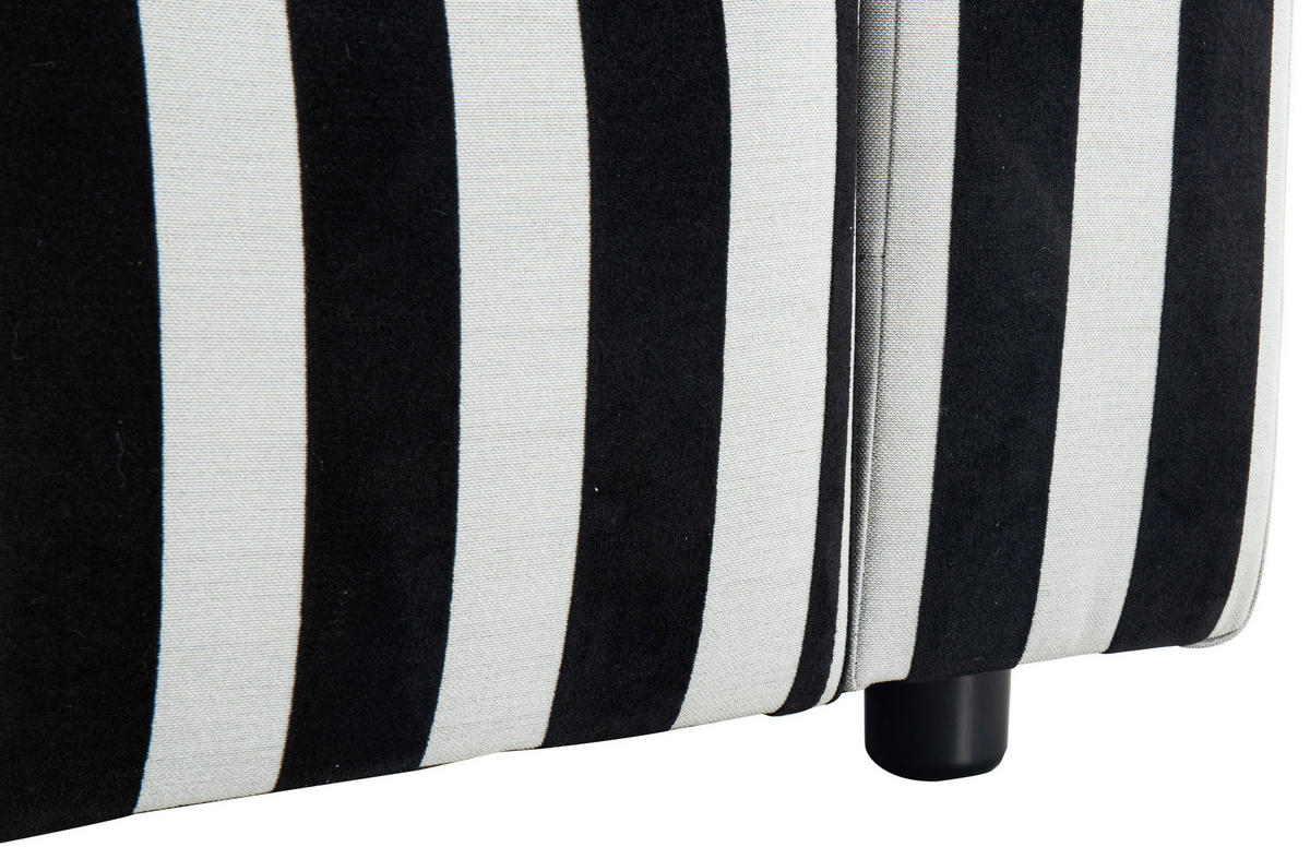 SESSEL in Webstoff Schwarz, Weiß  - Schwarz/Weiß, Design, Kunststoff/Textil (129/66/95cm) - Livetastic