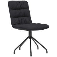 STUHL  in Stahl Echtleder naturbelassen Metall, Leder  - Schwarz, Design, Leder/Metall (52/90/60cm) - Bacher