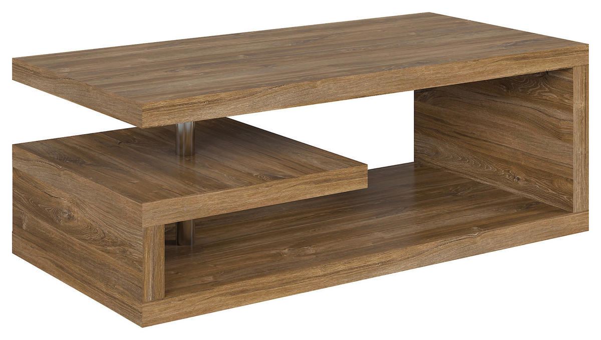 COUCHTISCH 120/60/45 cm rechteckig Eichefarben  - Eichefarben, Design, Holzwerkstoff (120/60/45cm)