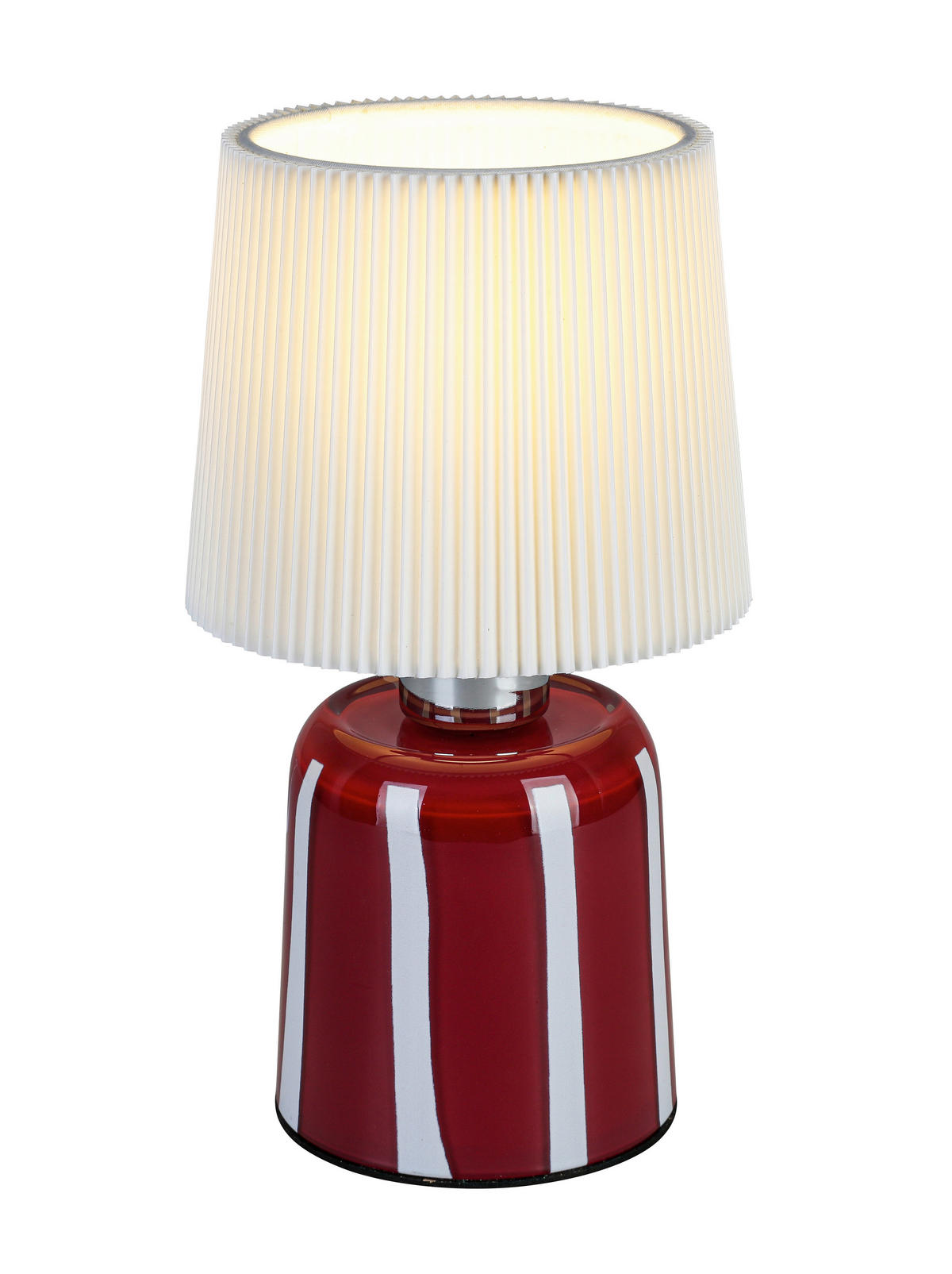 BORDSLAMPA 12/22 cm   - vit/röd, Lifestyle, metall/glas (12/22cm) - Novel