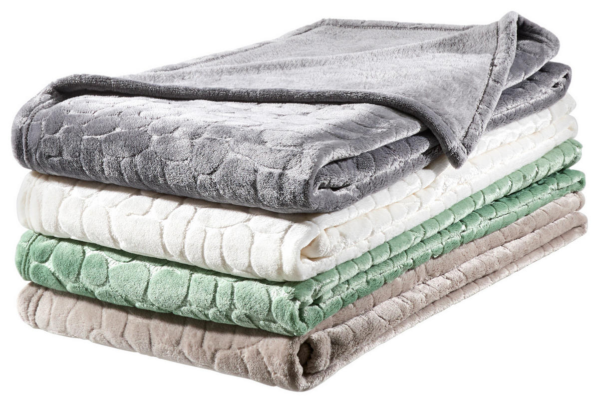 FLEECEDECKE 140/190 cm  - Grün, Textil (140/190cm) - Novel