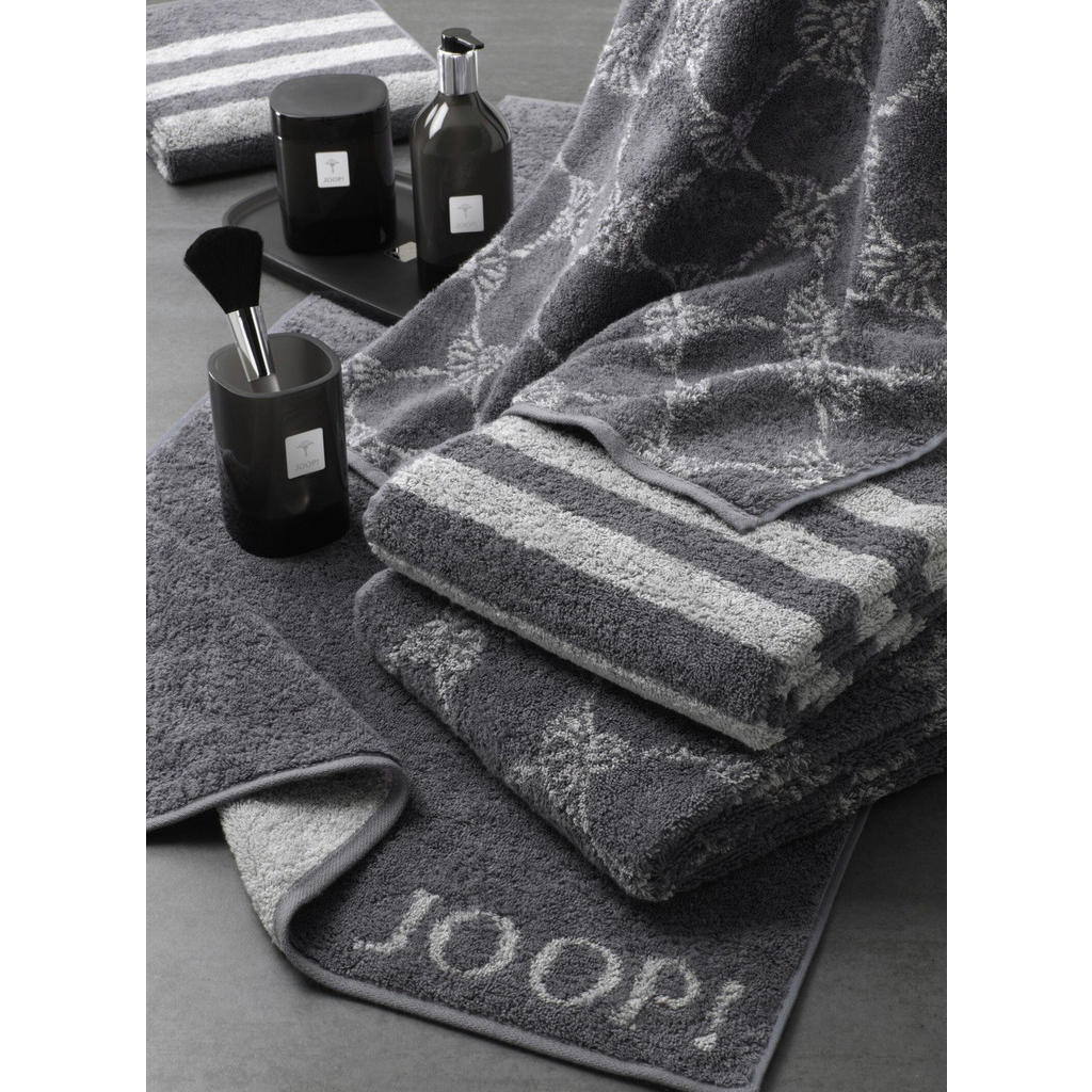 Thumbnail - Joop! Duschtuch Classic Doubleface, Anthrazit, Textil, 80x150 cm, Made in Germany, Oeko-Tex® Standard 100, saugfähig, Au...