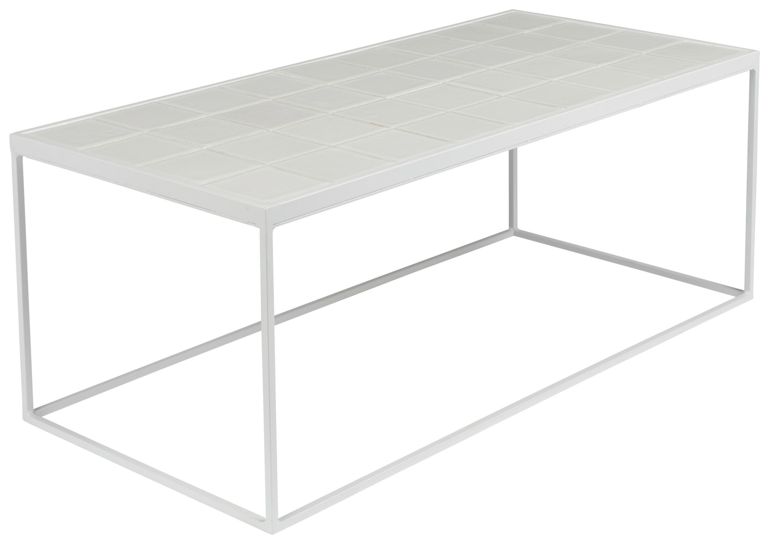 MĂSUțĂ DE CAFEA - alb, Modern, ceramică/metal (93/43/36cm) - Lomoco