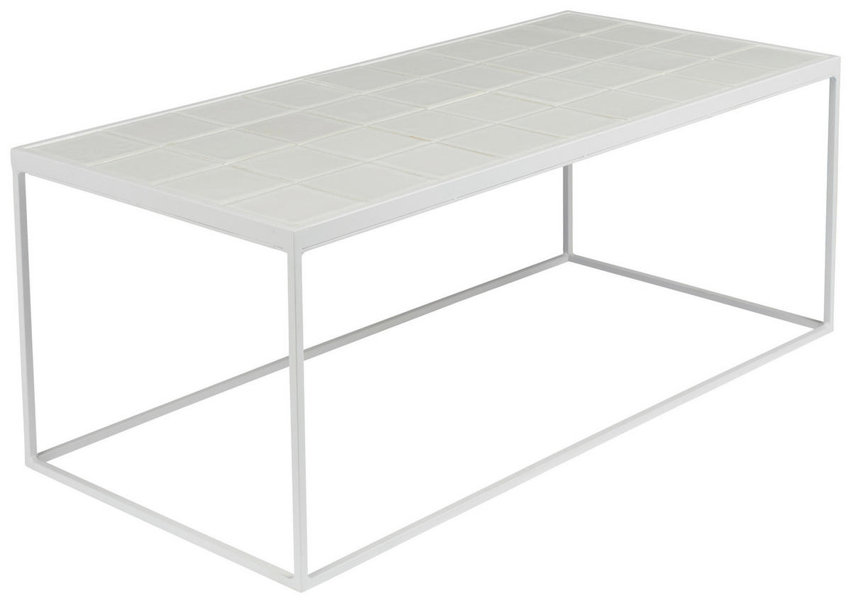 MĂSUțĂ DE CAFEA - alb, Modern, ceramică/metal (93/43/36cm) - Lomoco