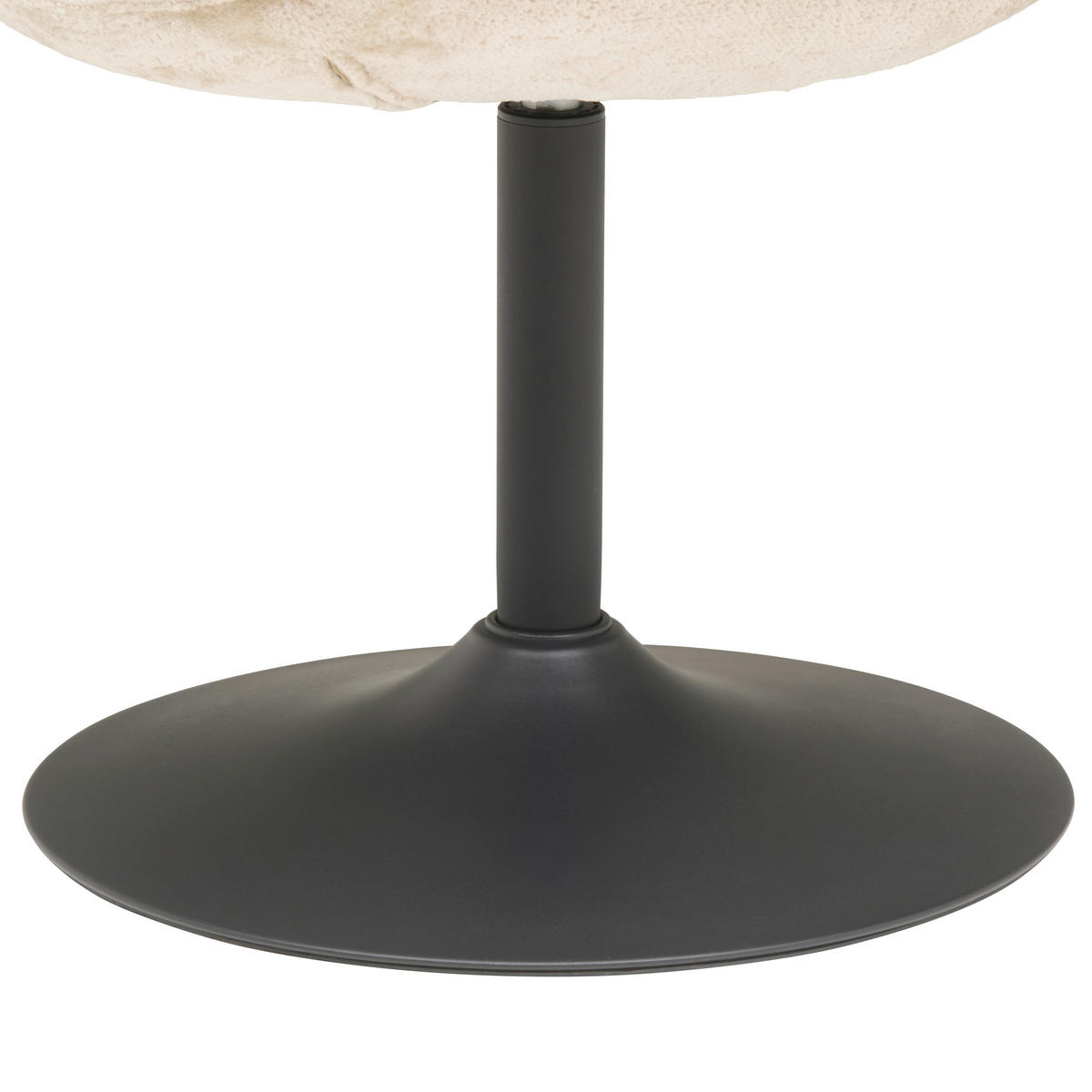 ARMLEHNSTUHL  in Eisen Chenille, Leinenoptik  - Beige/Schwarz, KONVENTIONELL, Textil/Metall (63/87/64cm) - MID.YOU
