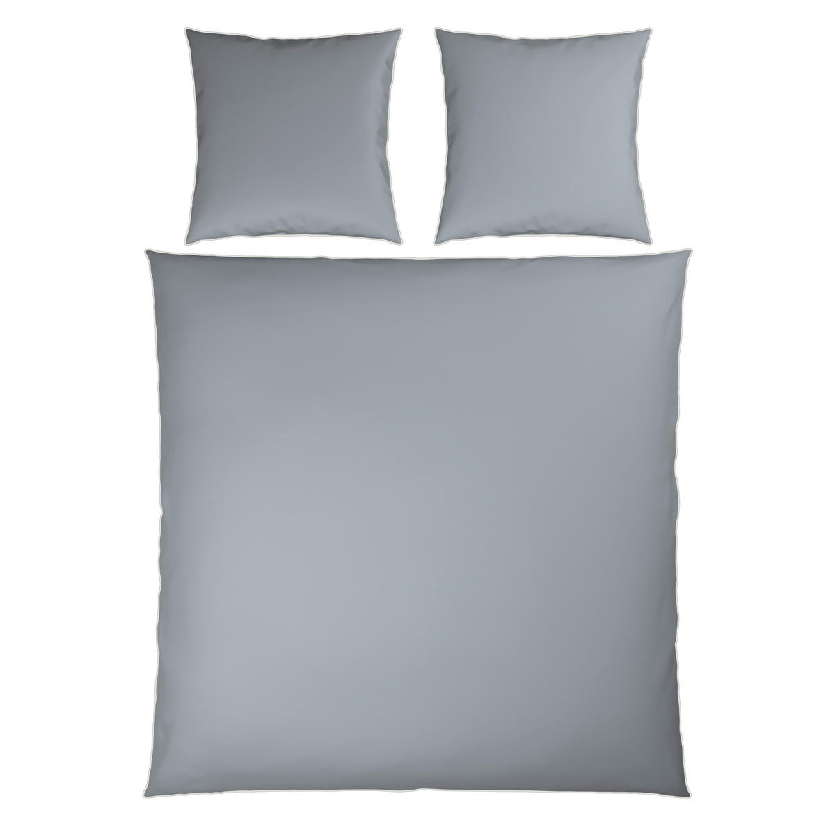 BETTWÄSCHE Calla Flachgewebe 200/200 cm  - Hellgrau, Basics, Textil (200/200cm) - Dieter Knoll