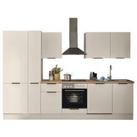 KÜCHENBLOCK MULTAN  in Kaschmir  - Kaschmir/Schwarz, Basics, Holzwerkstoff/Metall (310/211/60cm) - Carryhome
