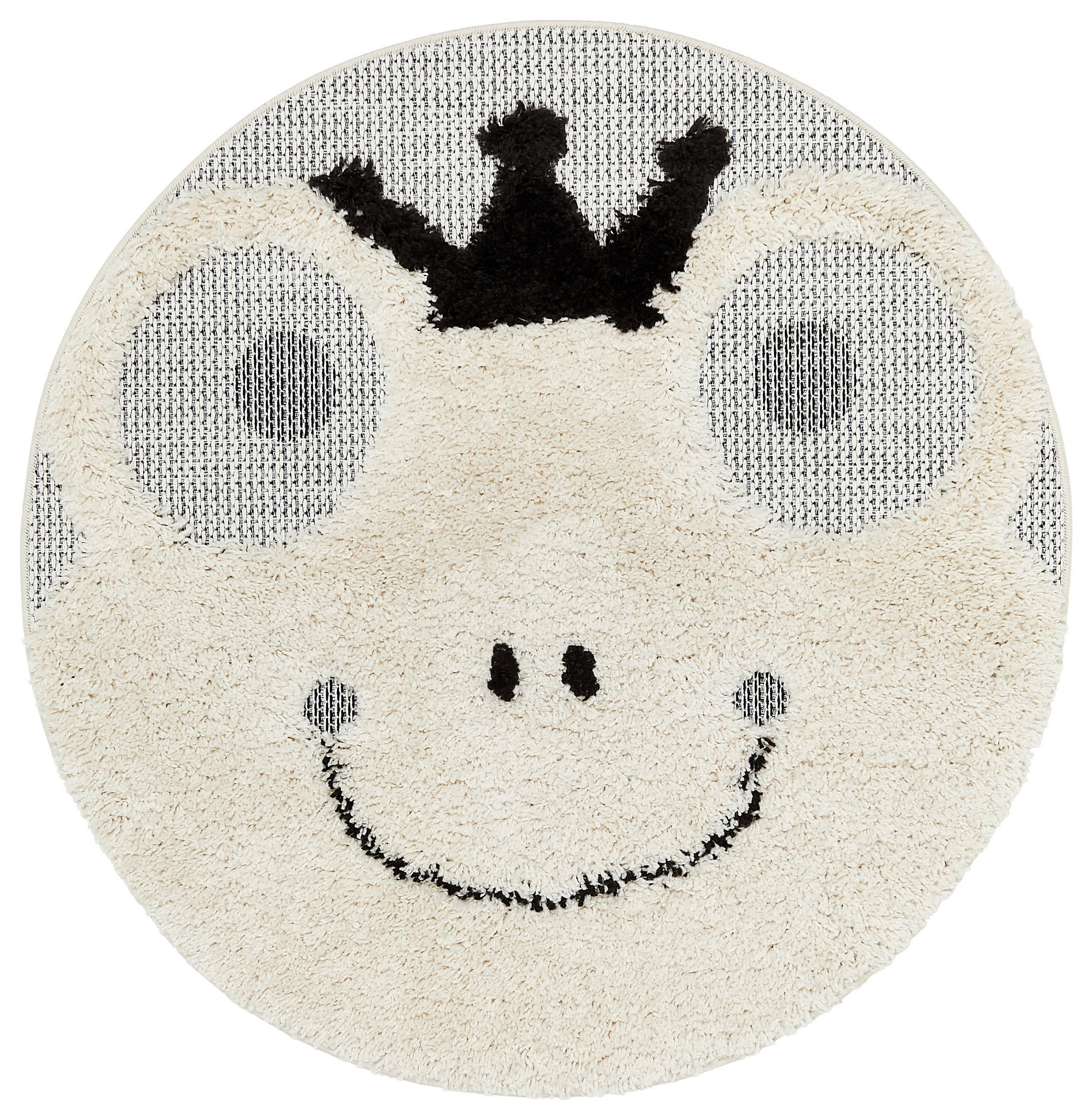 KINDERTEPPICH 120 cm  - Beige/Schwarz, Design, Textil (120cm) - Ben'n'jen