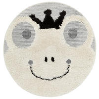 KINDERTEPPICH 120 cm  - Beige/Schwarz, Design, Textil (120cm) - Ben'n'jen