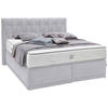 BOXSPRINGBETT 180/200 cm  in Hellgrau  - Hellgrau, Konventionell, Textil (180/200cm) - Ambiente
