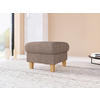 HOCKER GLENDALE E Chenille Cappuccino  - Eichefarben/Cappuccino, KONVENTIONELL, Holz/Textil (58/48/58cm) - Sit & More