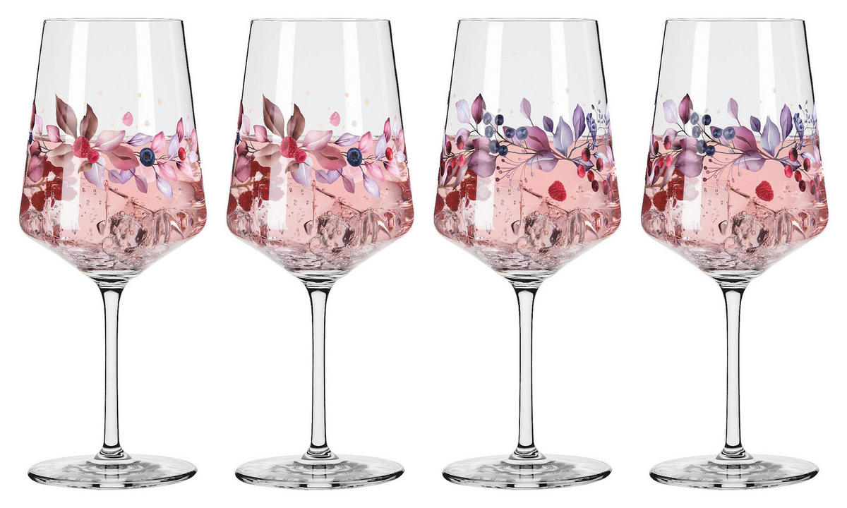 SPRITZERGLAS 544 ml 4-teilig  - Flieder/Altrosa, Trend, Glas (9,3/22,5/9,3cm) - Ritzenhoff