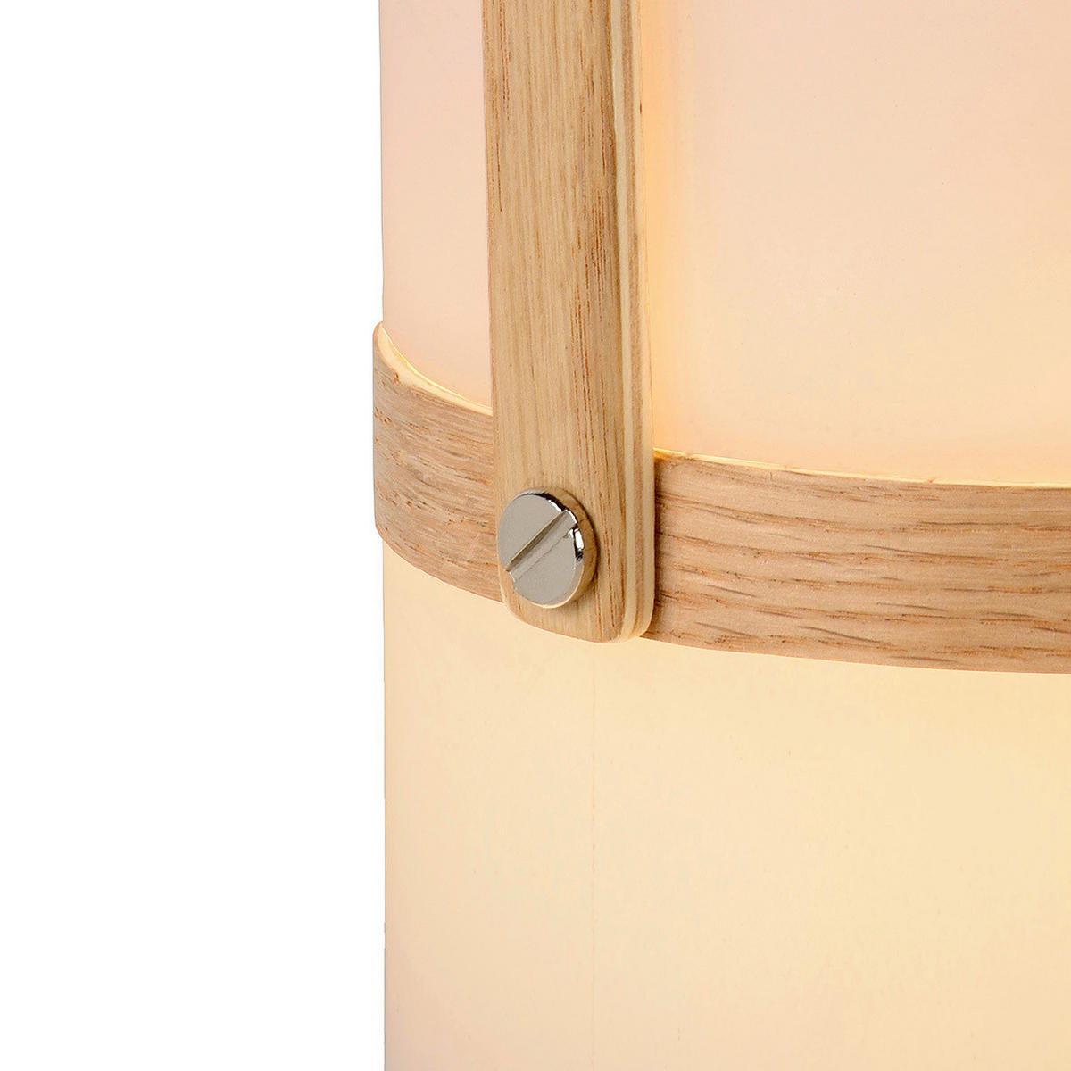 LED-AUßENLEUCHTE JOE 14.5/26.5 cm   - Hellbraun/Weiß, Basics, Holz/Kunststoff (14.5/26.5cm) - Lucide