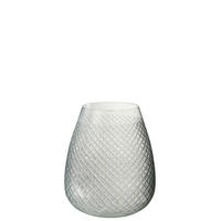 DEKOVASE  - Transparent, Romantik / Landhaus, Glas (18/18/25cm) - Ambia Home