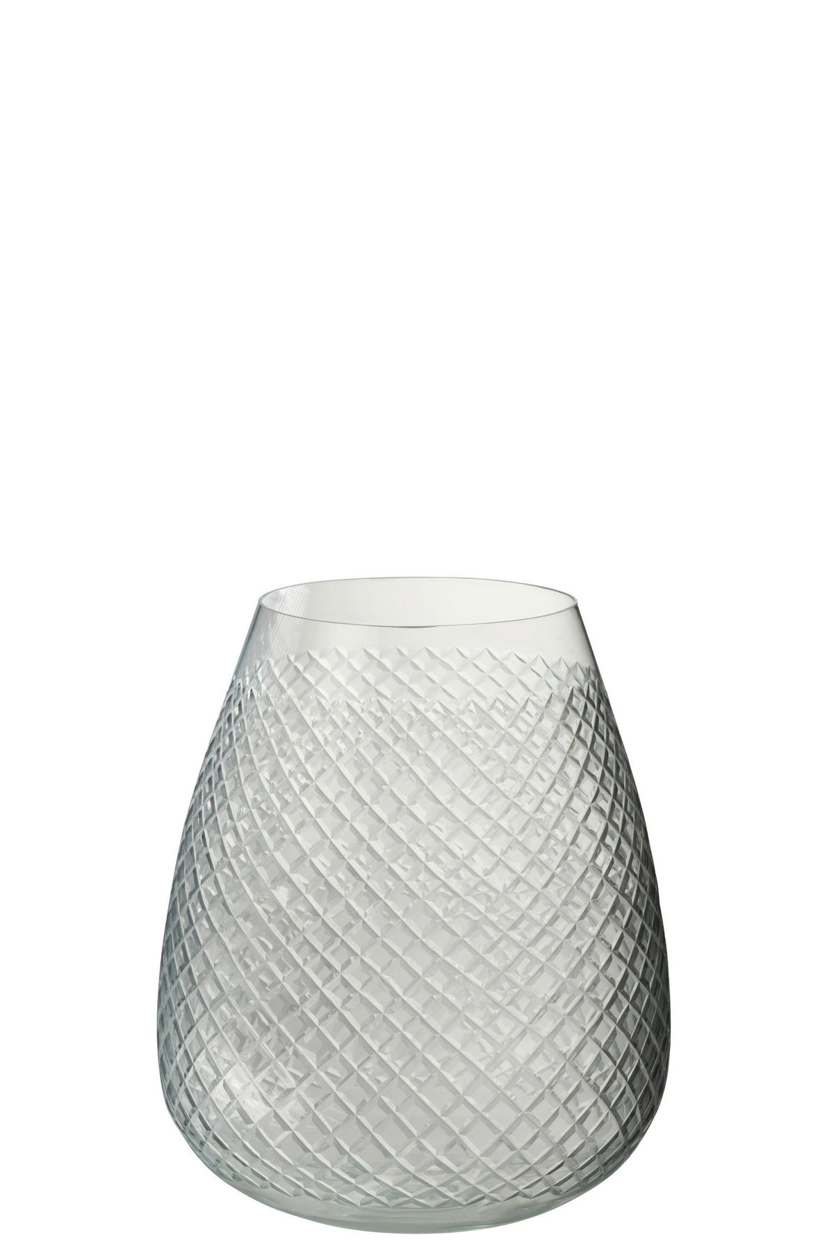 DEKOVASE  - Transparent, Romantik / Landhaus, Glas (18/18/25cm) - Ambia Home
