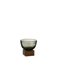 DEKOVASE  - Natur, Glas/Holz (12/12/11,7cm) - Ambia Home