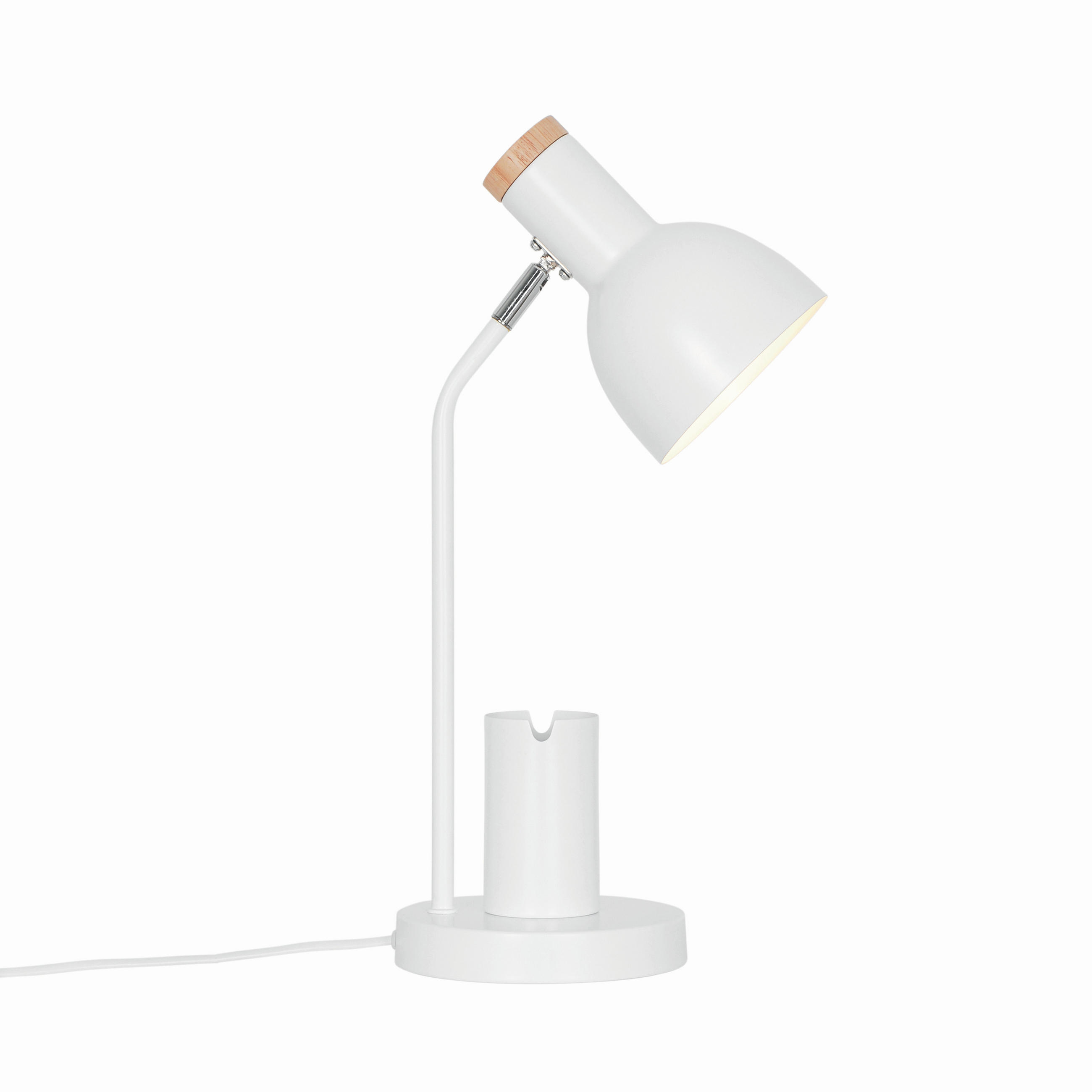 TISCHLEUCHTE 22/43,5 cm   - Weiß, KONVENTIONELL, Metall (22/43,5cm) - Nordlux