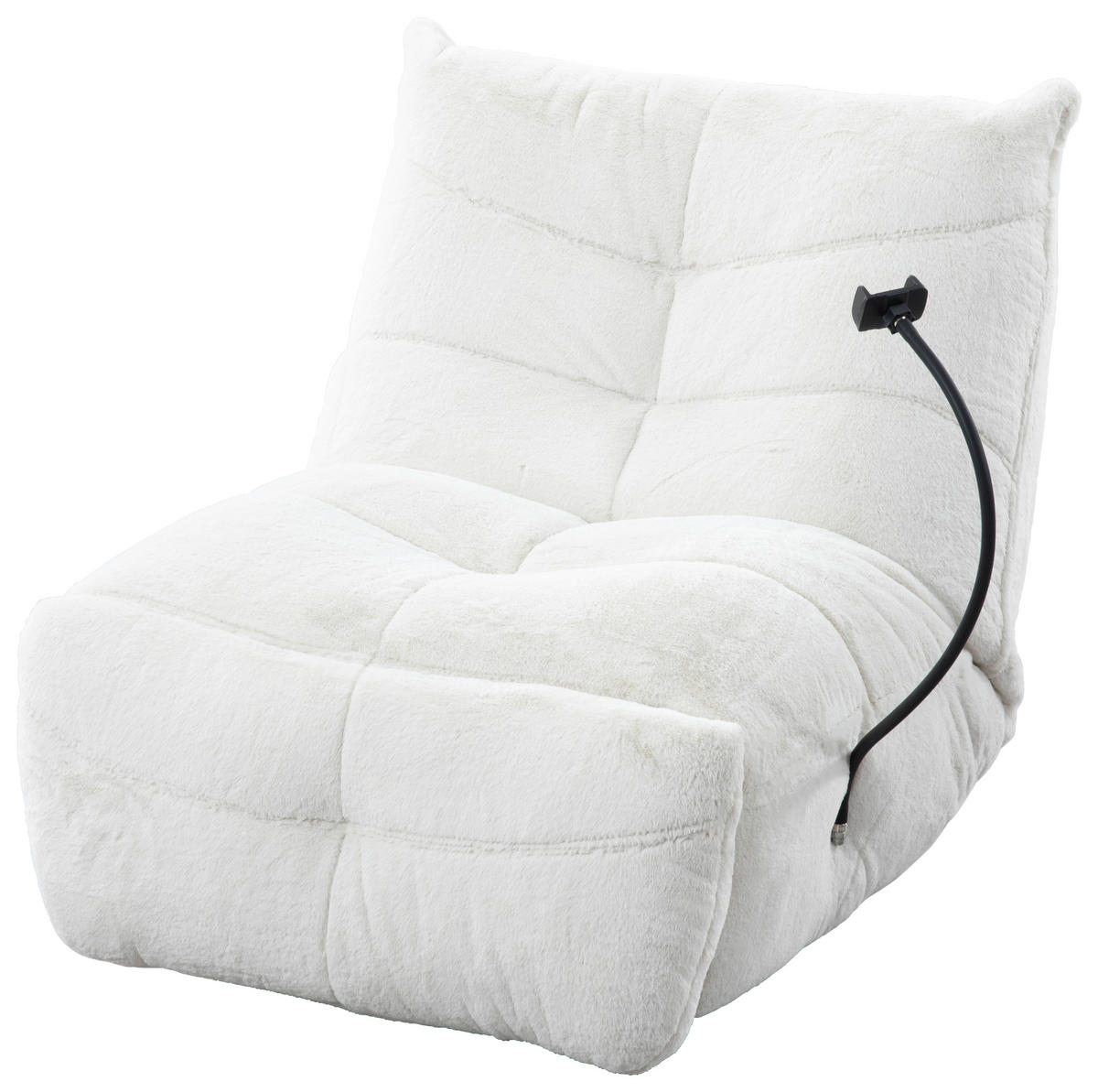 GUNGSTOL i vävt tyg cremefärgad  - svart/cremefärgad, Modern, metall/textil (91,4/92,7/107,9cm) - Livetastic