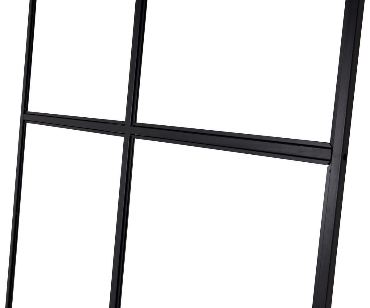 MELLANVÄGG  i metall, glas  svart  - svart, Modern, metall/glas (120/210/2cm) - P & B