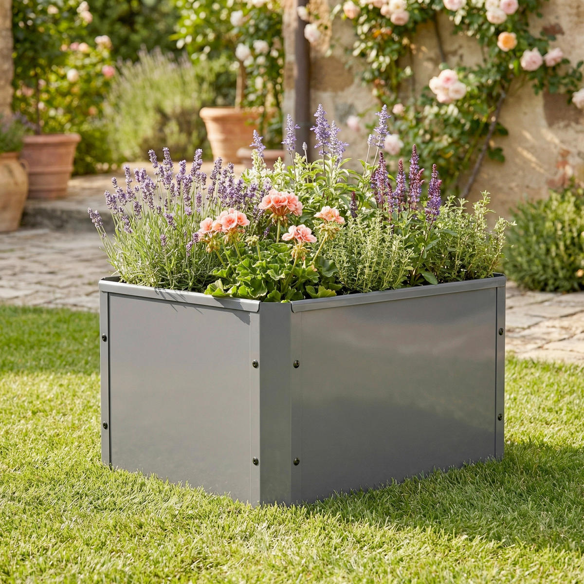 HOCHBEET - Schwarz, Modern, Metall (50/30/40cm)