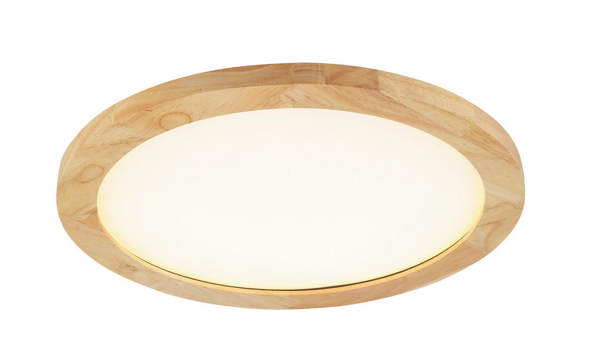 STROPNÉ LED SVIETIDLO, 40/5 cm  - čierna/biela, Basics, kov/drevo (40/5cm) - Novel
