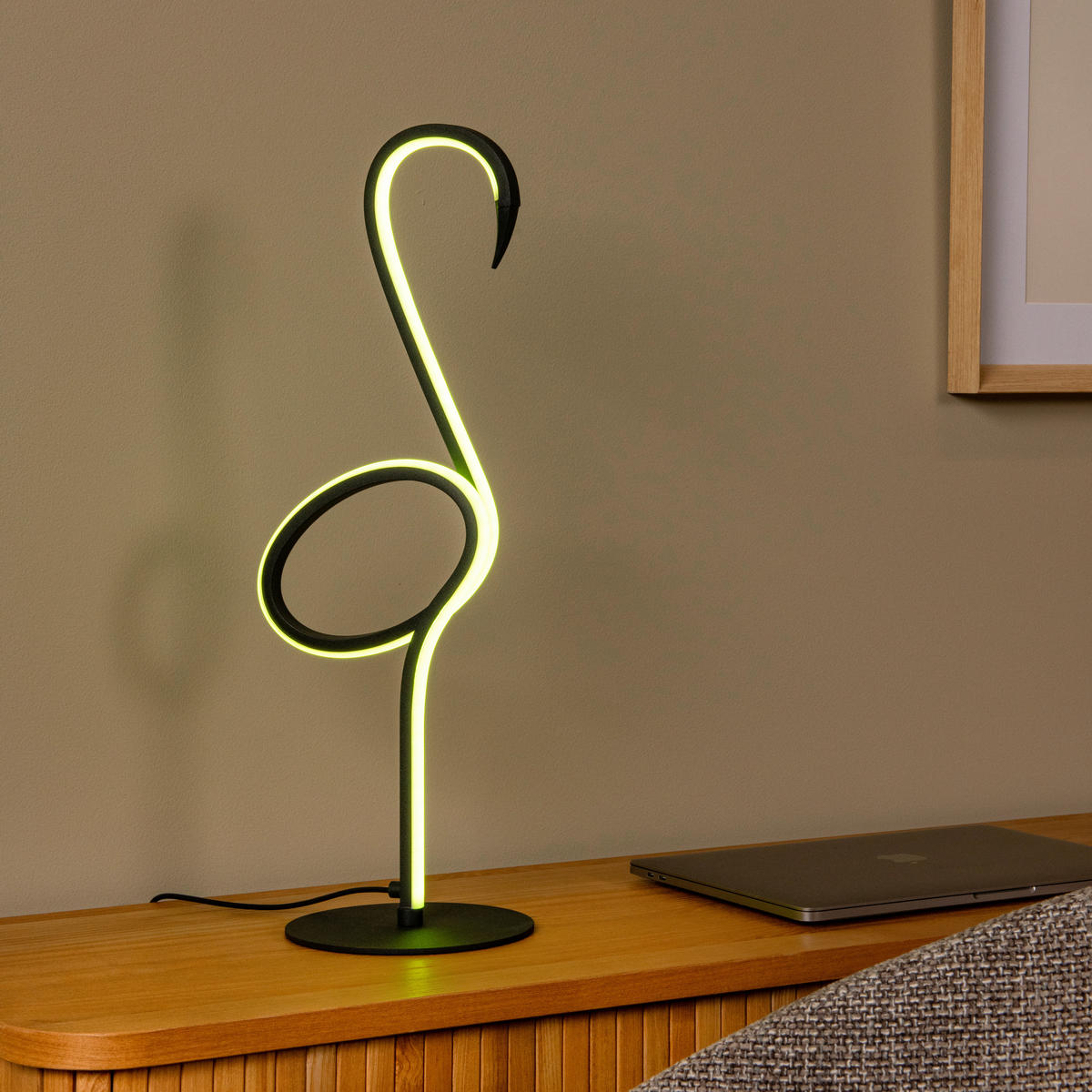 LED-TISCHLEUCHTE FLAMINGO 15/18.1/49.5 cm   - Multicolor/Schwarz, LIFESTYLE, Metall (15/18.1/49.5cm) - Lucide