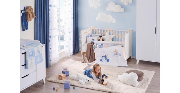 GITTERBETT Michi 143,4/78,9/76,6 cm - Weiß, Trend, Holz/Holzwerkstoff (143,4/78,9/76,6cm) - My Baby Lou