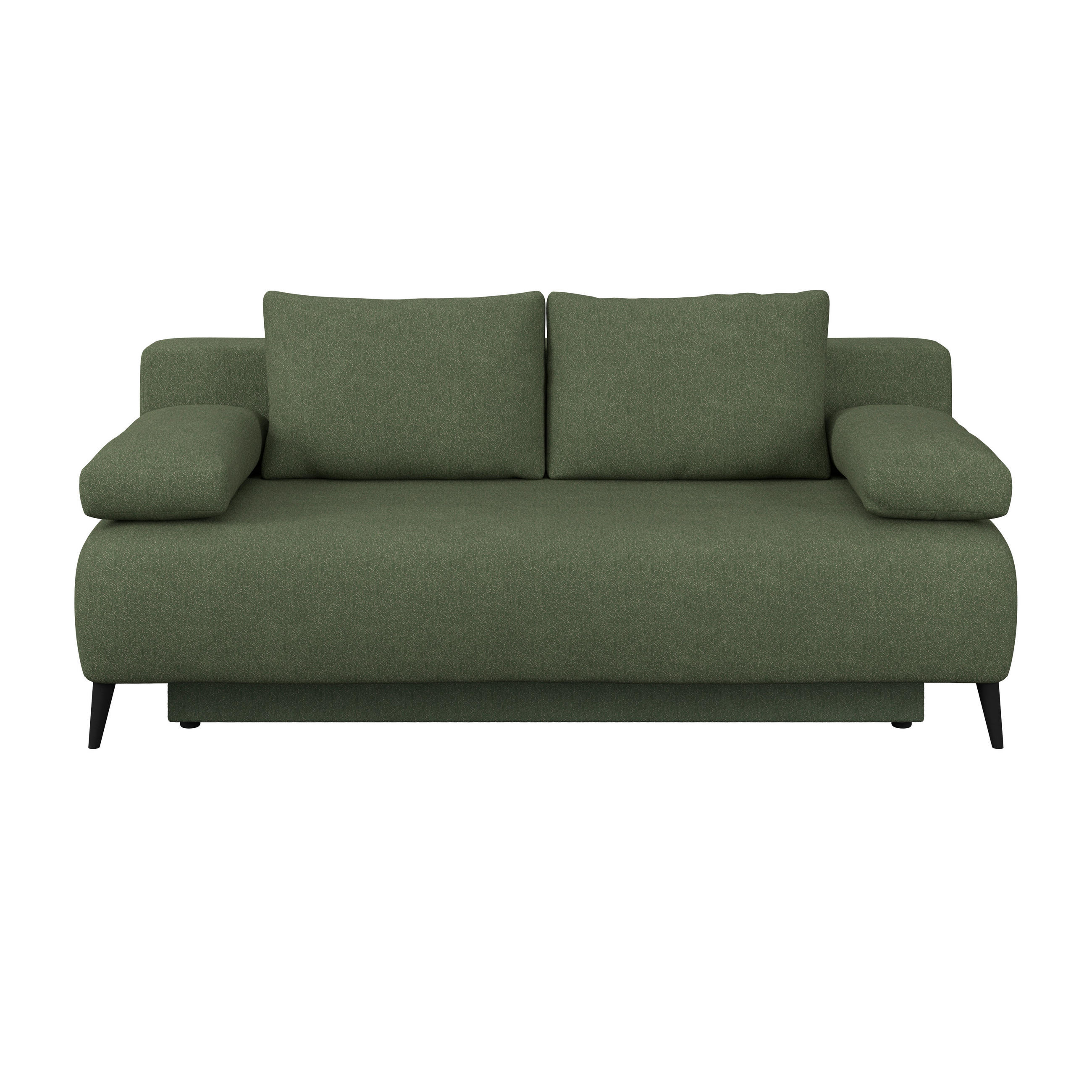 Canapea Extensibilă, lemn, plastic, textil, verde
