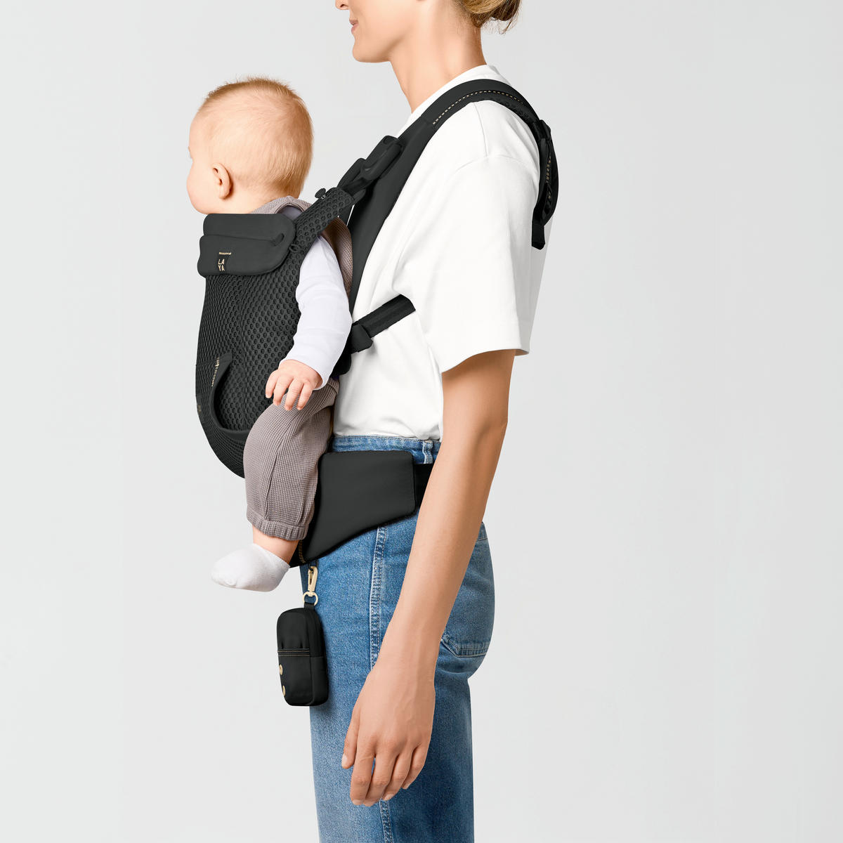 BABYTRAGE Laya  - Schwarz, Basics, Textil (50/60cm) - Cybex