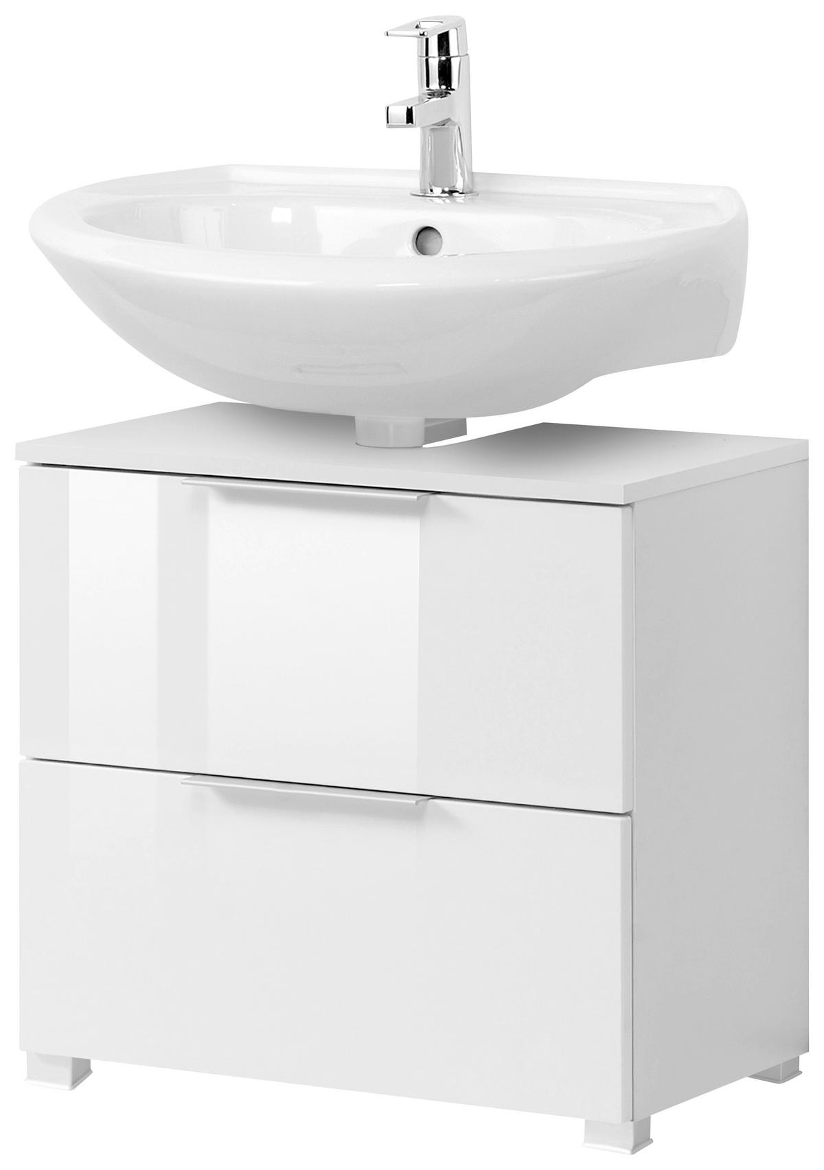 WASCHBECKENUNTERSCHRANK 60/54/35 cm  - Silberfarben/Alufarben, Design, Holzwerkstoff/Kunststoff (60/54/35cm) - Held