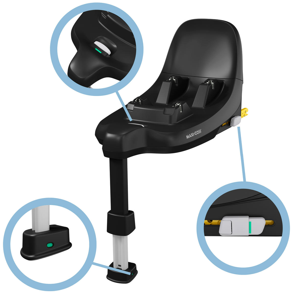 ISOFIX-BAS Familyfix S  - Basics, metall/plast (34,5/65cm) - Maxi Cosi Pro