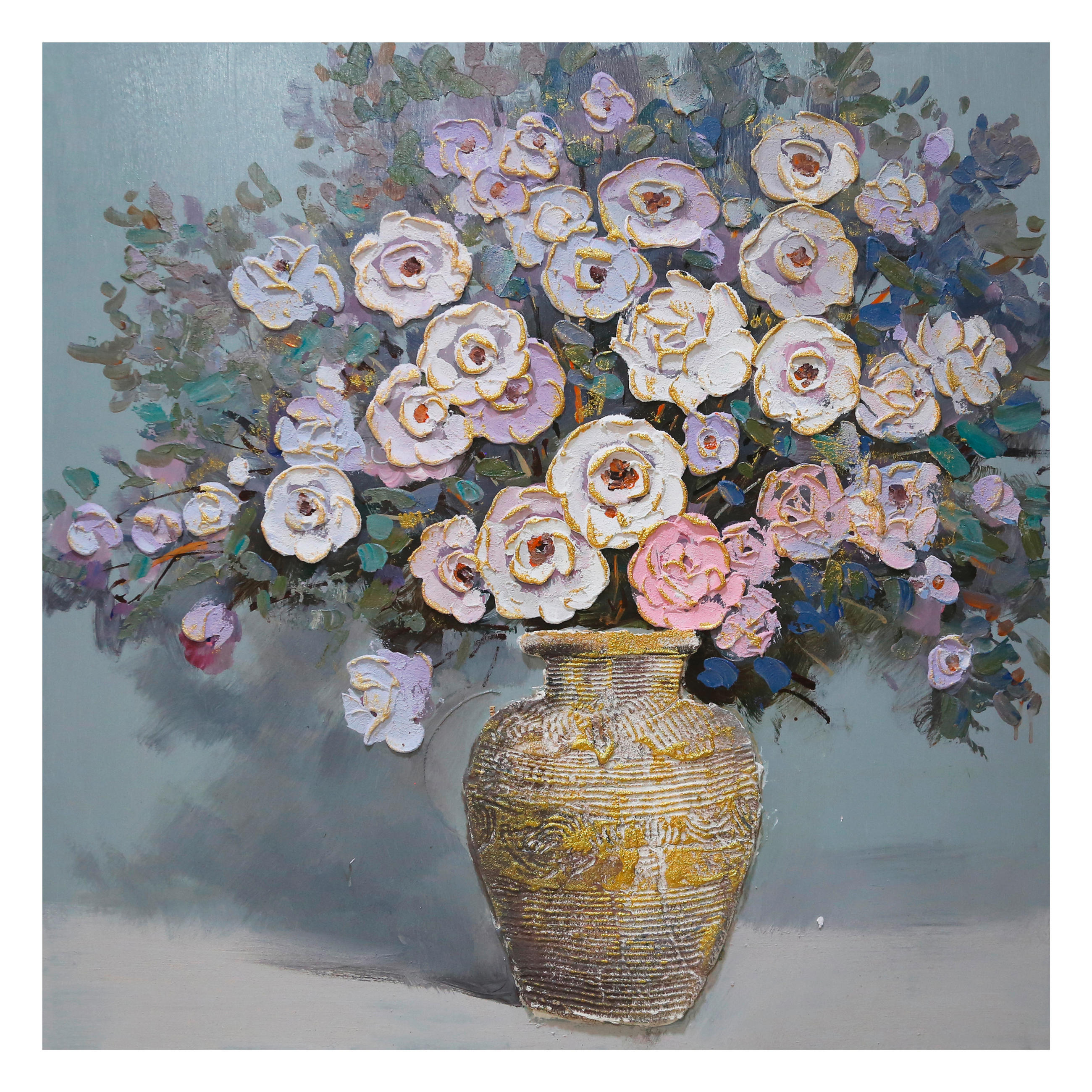 Monee OLEJOMAĽBA, kvety, 85/85 cm