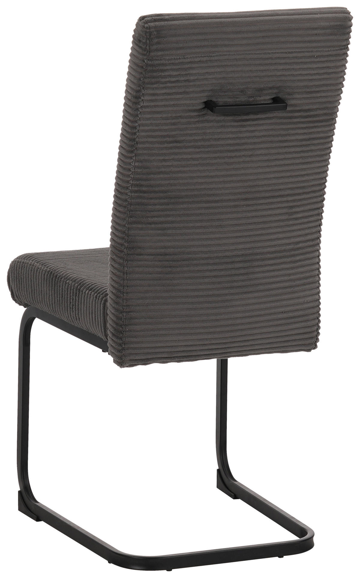 SCHWINGSTUHL   Mikrofaser  - Schwarz/Grau, MODERN, Textil/Metall (46/100/61cm) - MID.YOU