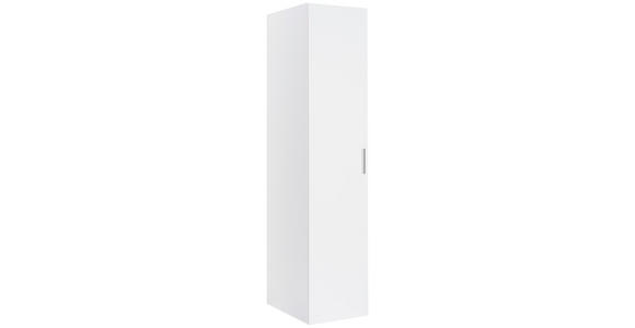 GARDEROBENSCHRANK in 30/185/54 cm - Chromfarben/Weiß, Design, Holzwerkstoff/Kunststoff (30/185/54cm) - Xora