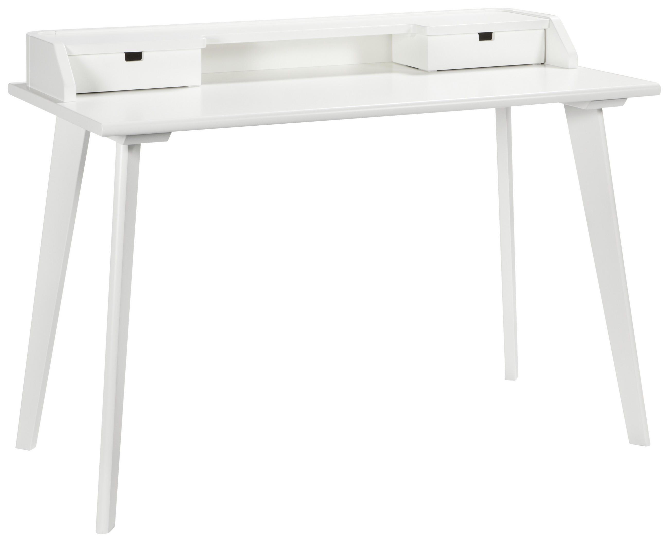 KONSOLENTISCH Buche massiv Weiß  - Weiß, Design, Holz (120/85/65cm) - Hasena