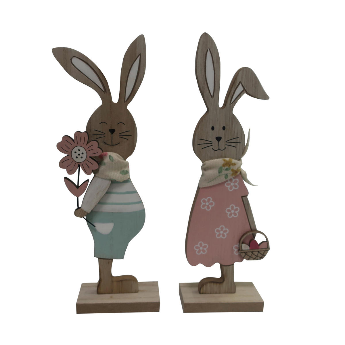 DEKOHASE - Ecru/Pink, LIFESTYLE, Holzwerkstoff/Textil (7/23/4cm)