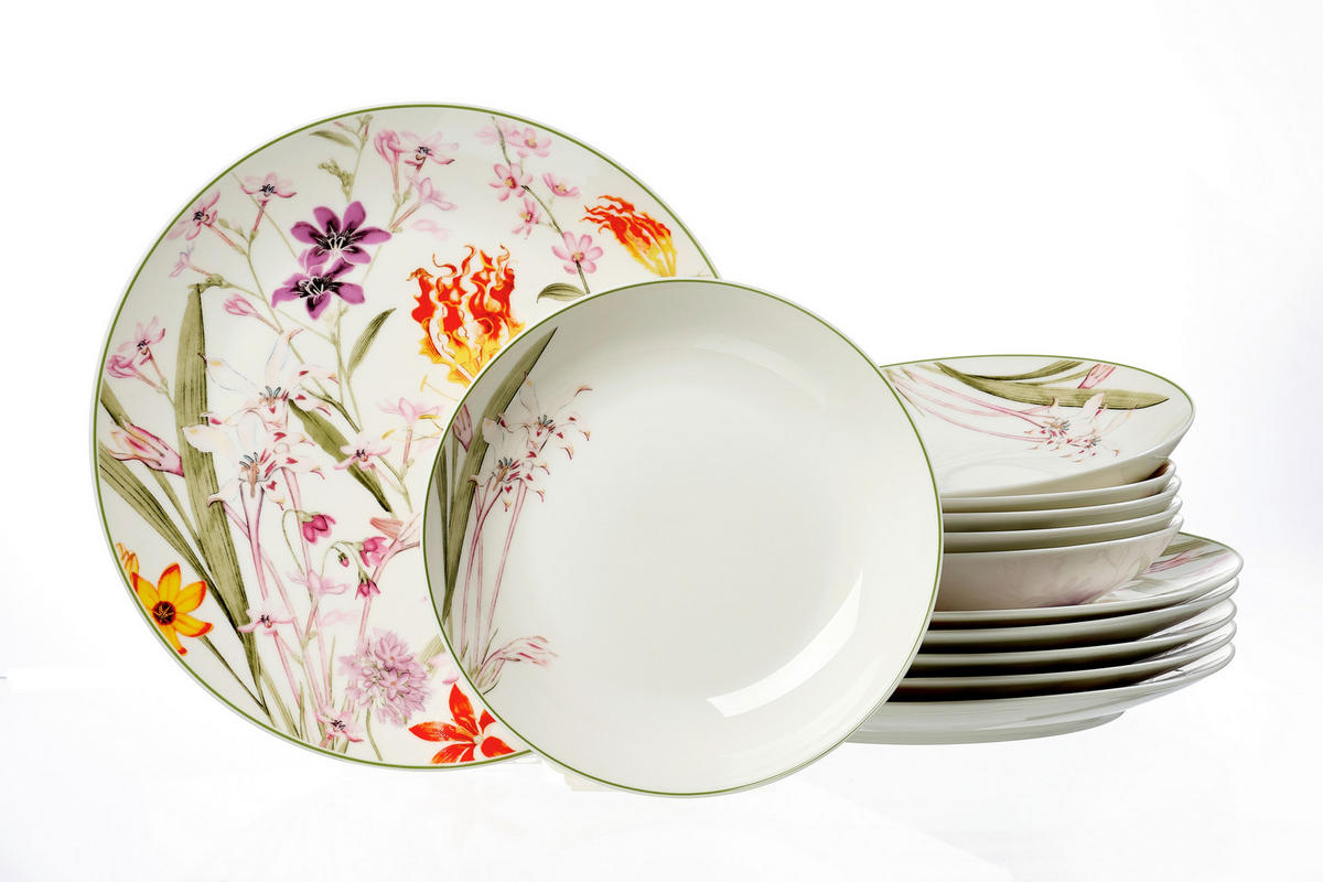 JÍDELNÍ SOUPRAVA porcelán (fine china) keramika  - vícebarevná, Trend, keramika - Ritzenhoff Breker