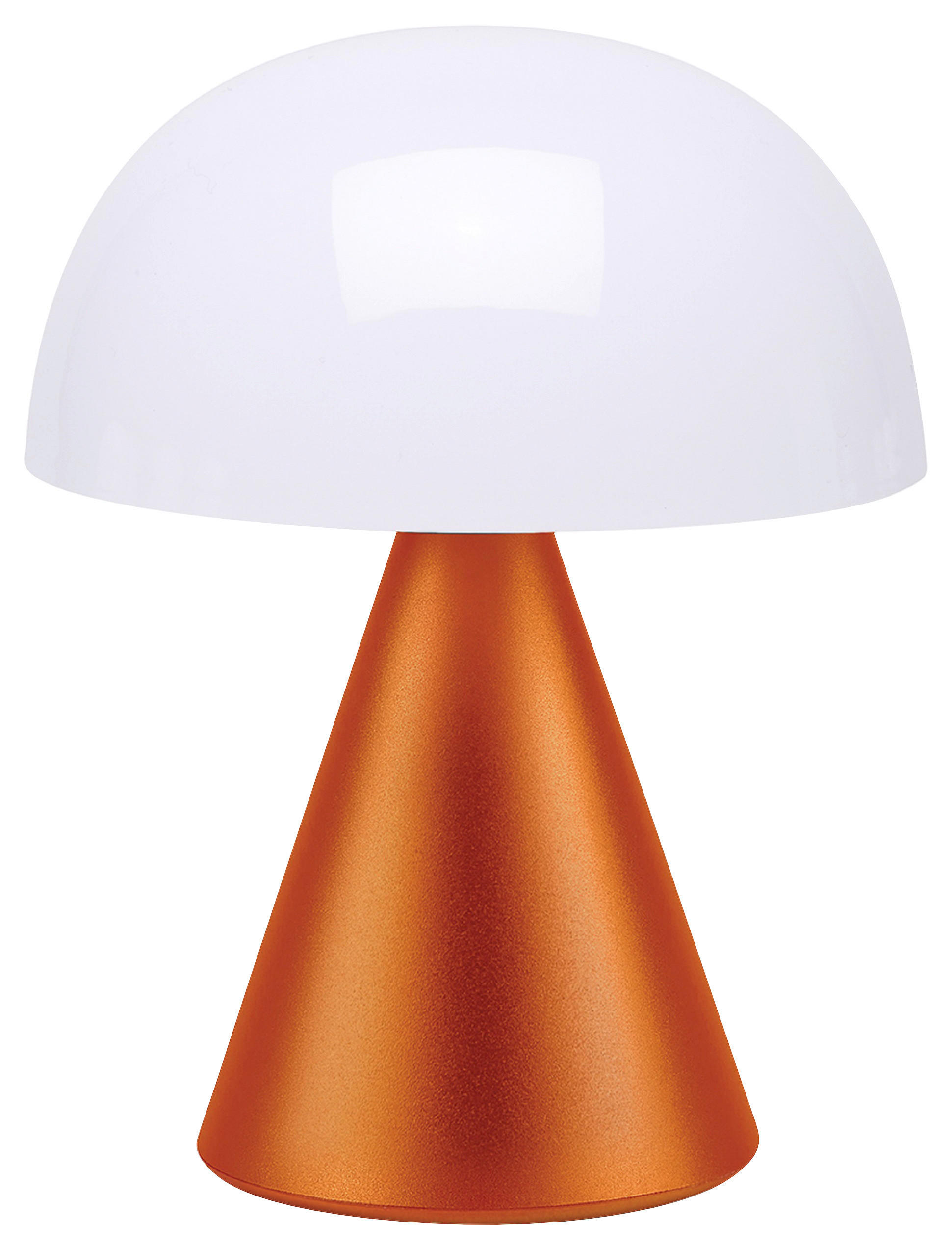 AKKU-TISCHLEUCHTE 14/17/14 cm   - Orange, Design, Kunststoff/Metall (14/17/14cm)