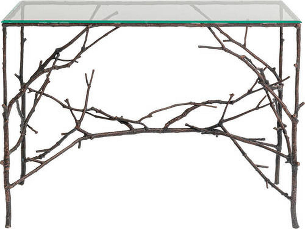 KONSOLENTISCH in Metall, Glas 105/49/79 cm    - Trend, Glas/Metall (105/49/79cm) - Kare-Design
