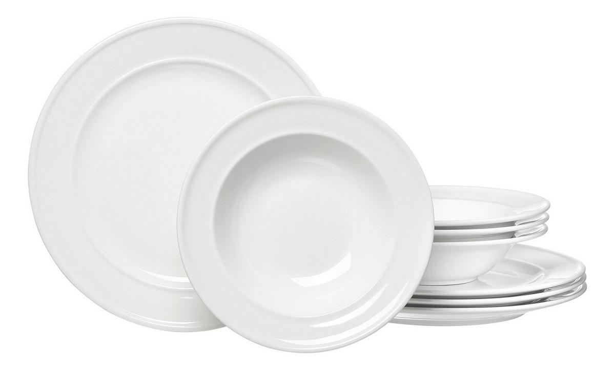 TAFELSERVICE Weiß 8-teilig  - Weiß, Keramik (30/17/30cm) - Ritzenhoff Breker
