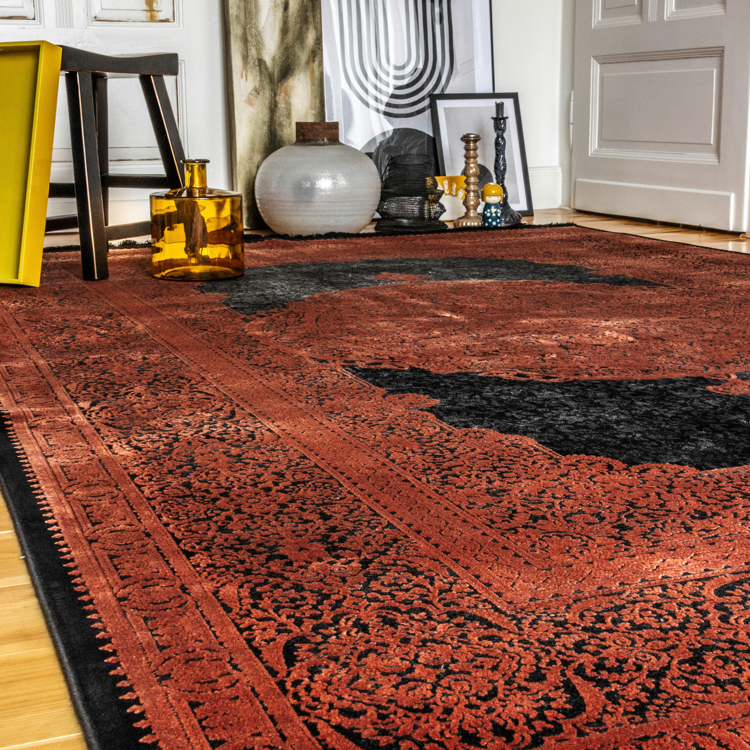 FLACHWEBETEPPICH 140/200 cm Kupferfarben  - Kupferfarben, Basics, Textil (140/200cm) - Obsession