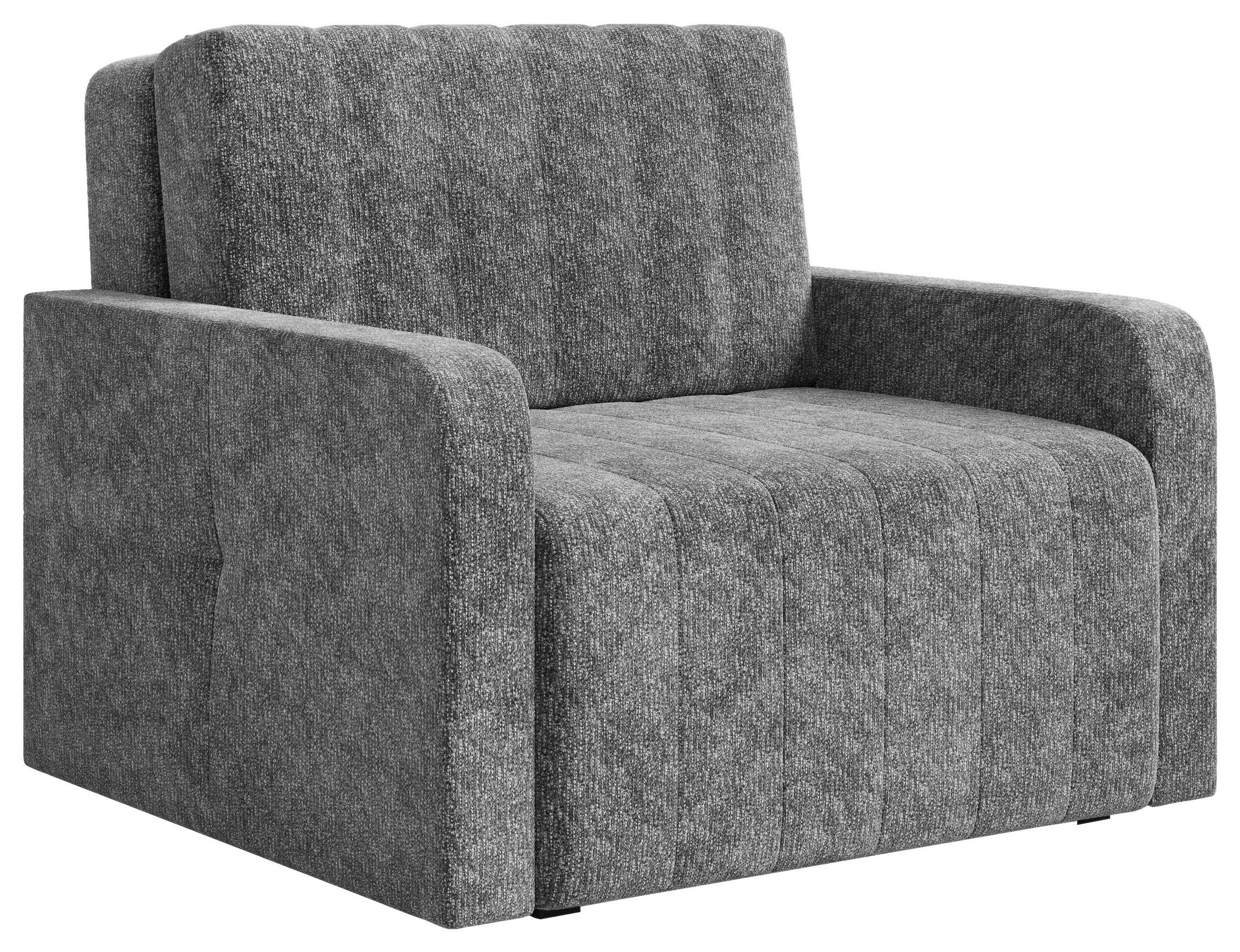 Milino Schlafsessel Dunkelgrau 101x87x101 cm