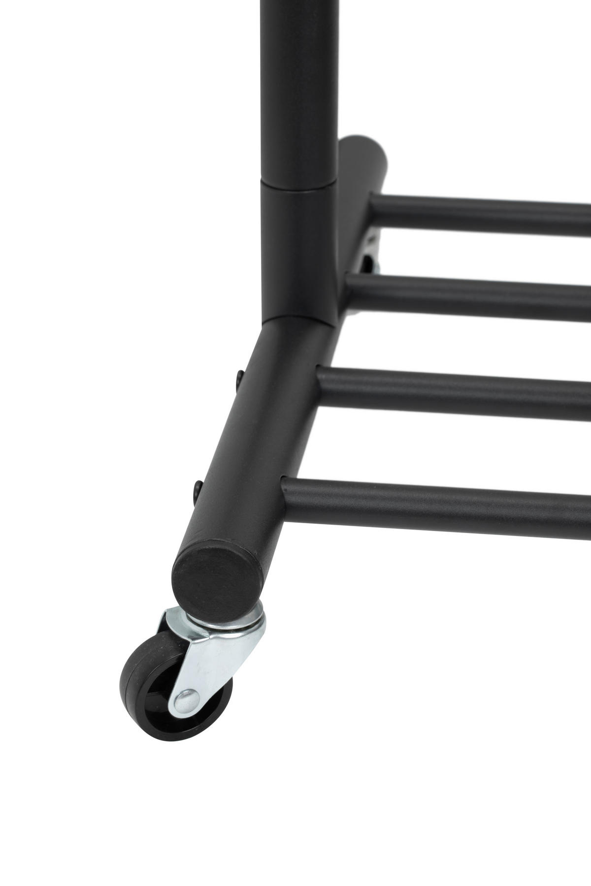 KLEIDERWAGEN in Schwarz 68/170/43 cm   - Schwarz, Modern, Metall (68/170/43cm) - PBJ