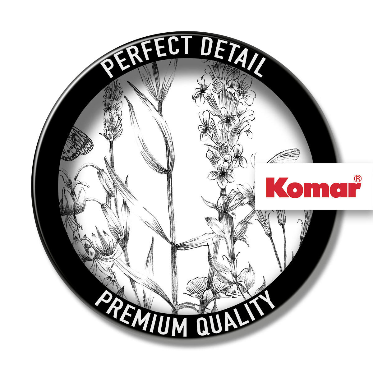 NON WOVEN-TAPET 400/250 cm  - vit/svart, Basics (400/250cm) - Komar